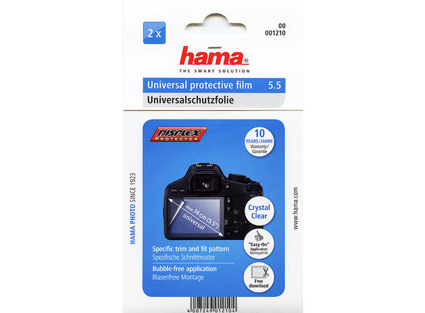 Hama Displayfolie Universal 5,5" Skjermbeskytter 5,5"